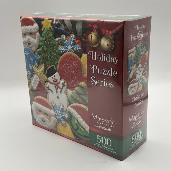 New Majestic by Springbok Holiday Puzzle Series Christmas Cookies 500 Piece - Picture 2 of 5